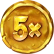 Νόμισμα 5x στο Pirots 5